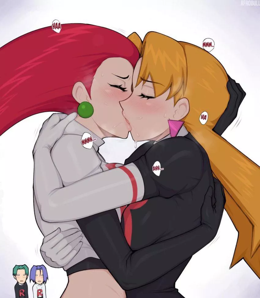 Passionate Team Rocket Kiss Mmmm… (Afro Bull) [Pokemon]