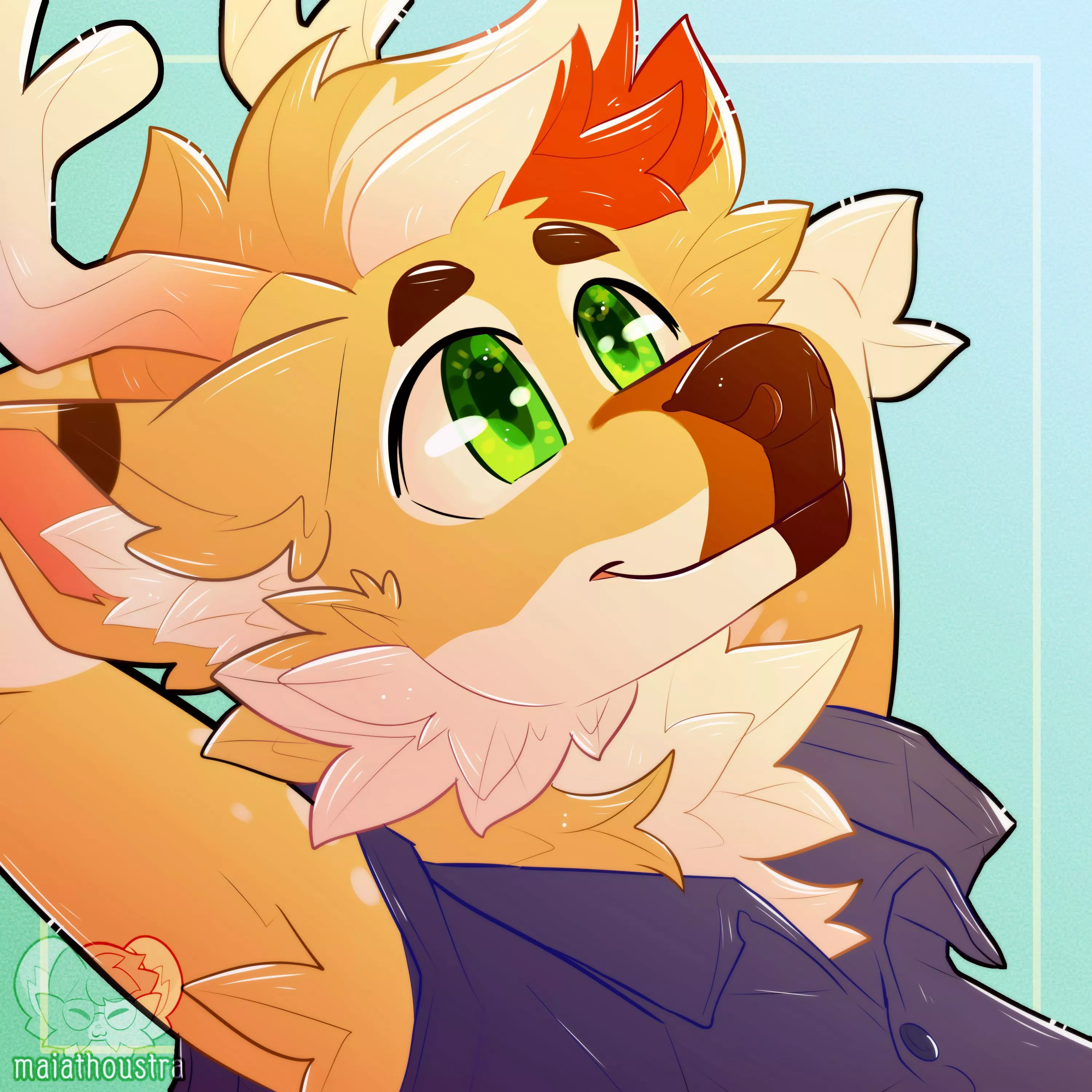 Peaceful deer ~ gift comm for Akiraâ€™s friend, art by me @maiathoustra