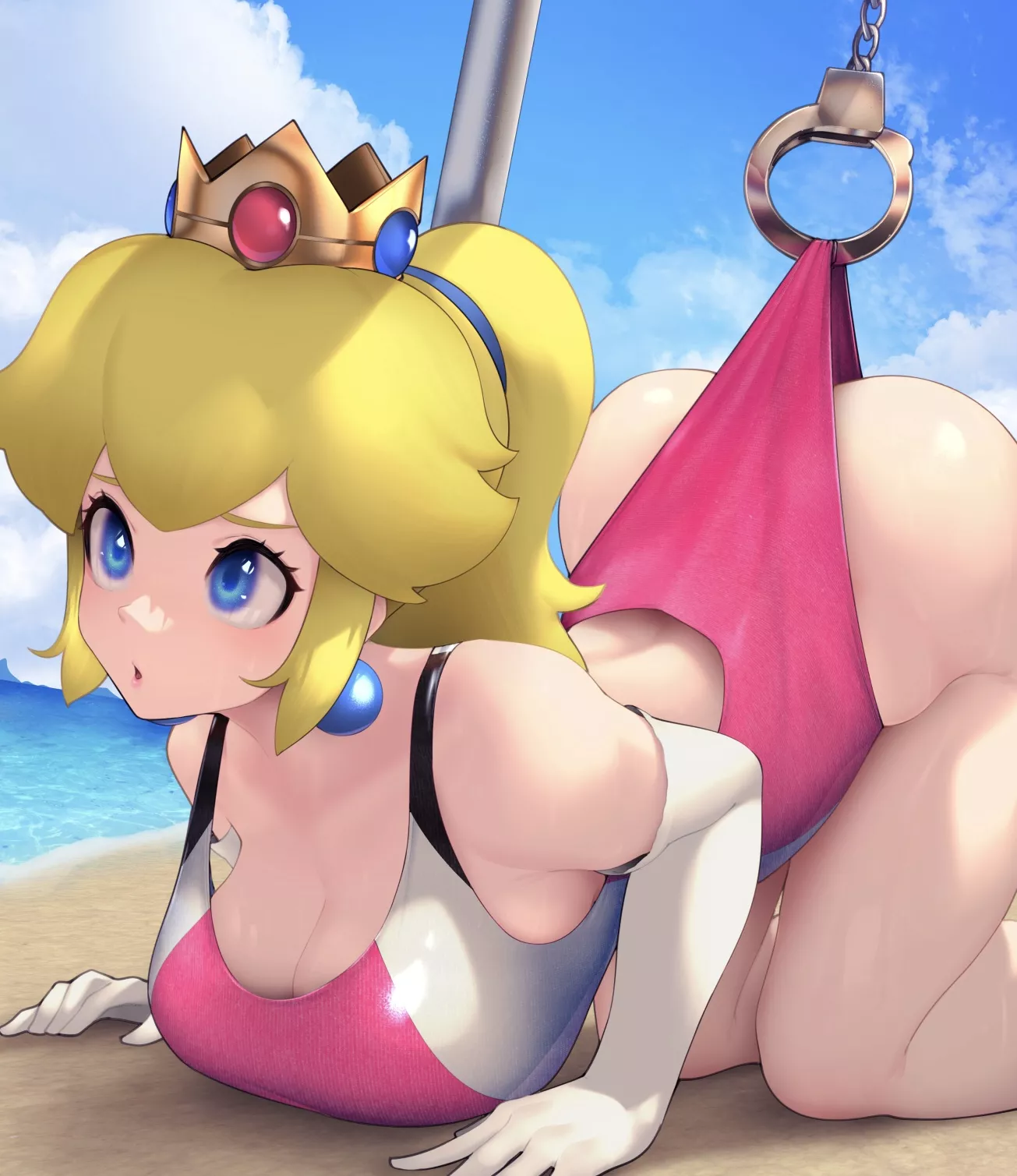 Peach got caught