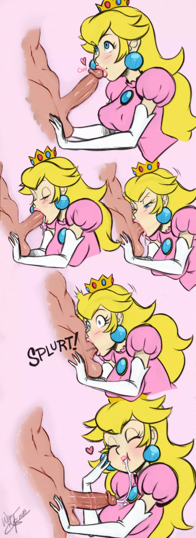 Peach's blowjob (Aeolus06)