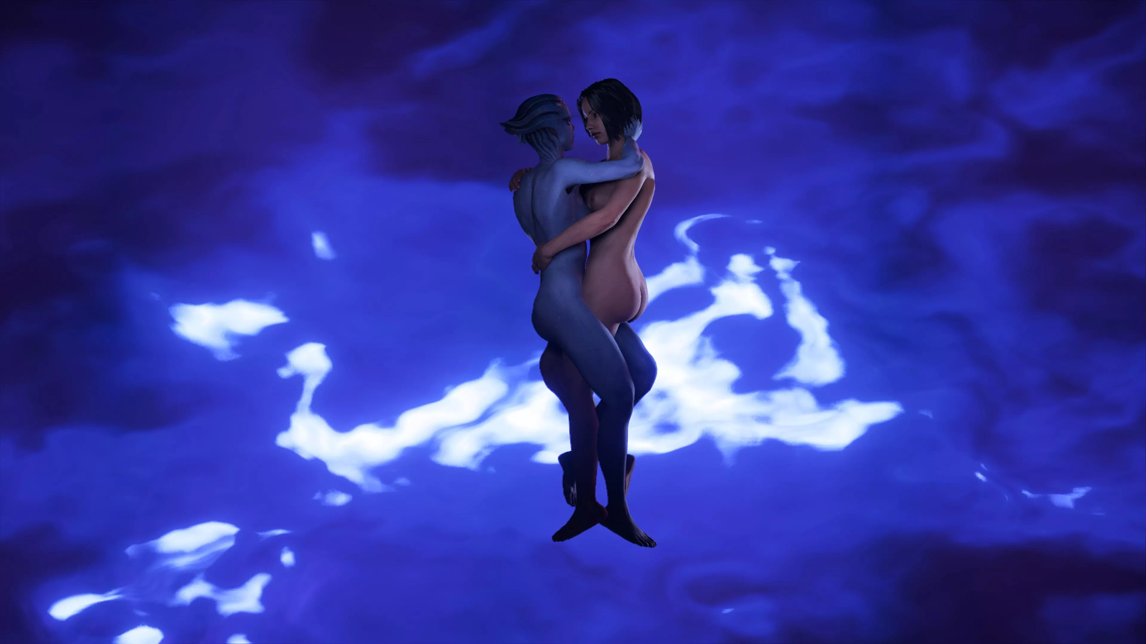 Peebee and Sara in Andromeda Romance Scene