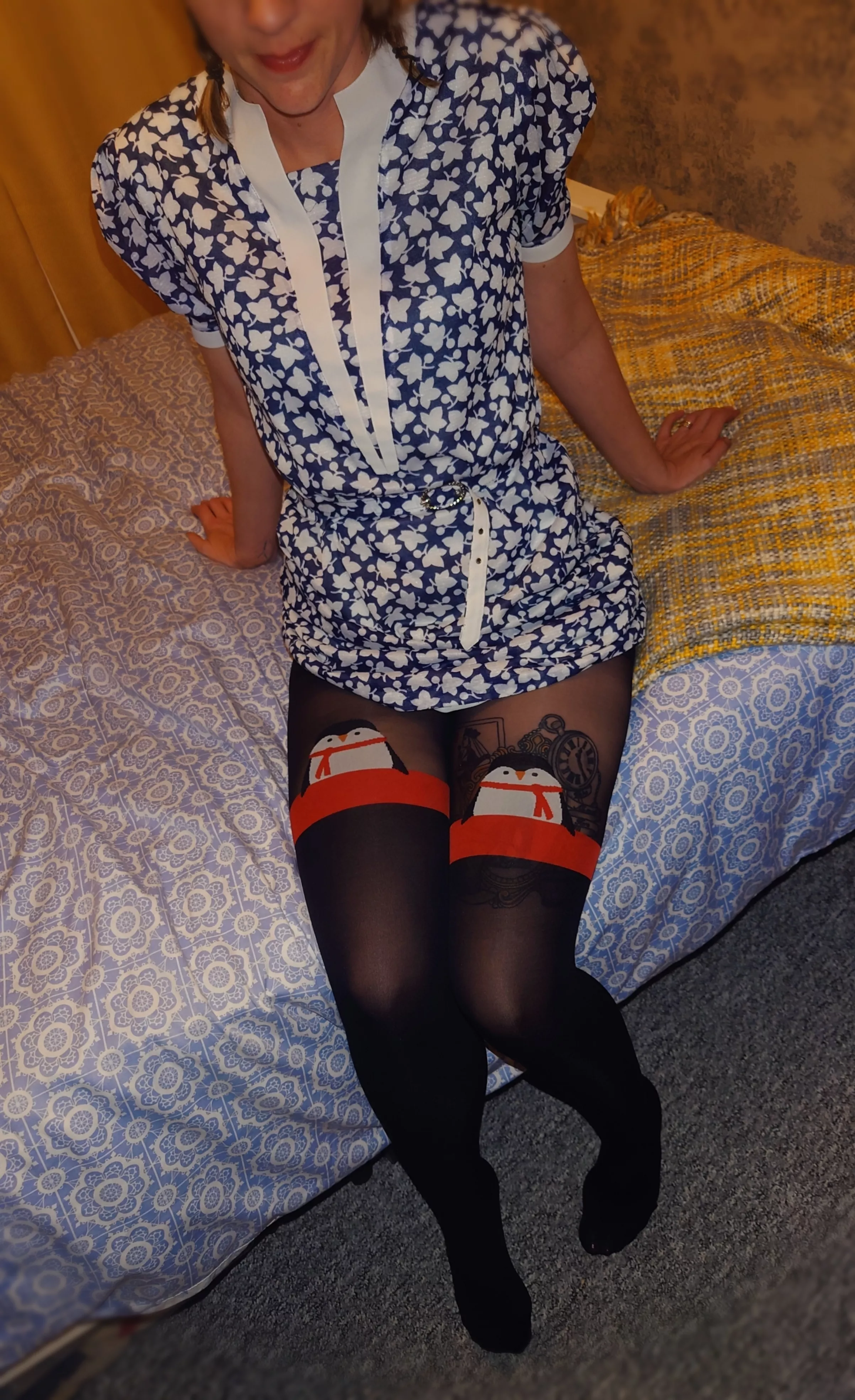 Penguin pantyhose xxx