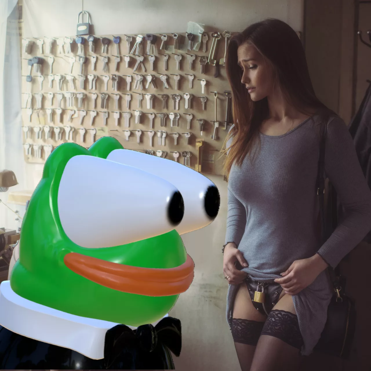 PEPE NOTICED IT IS LOCKED CAW CAW