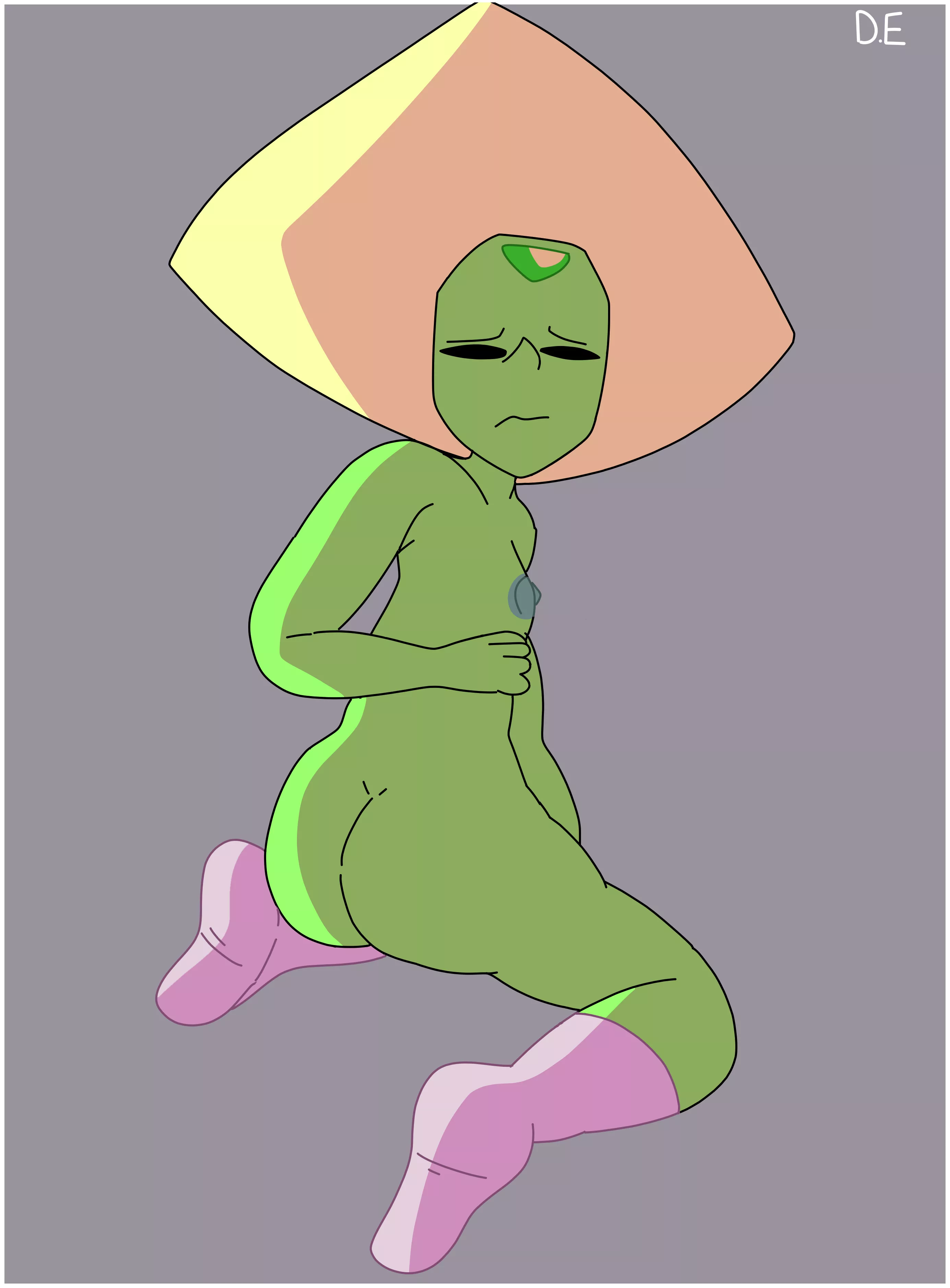 Peridot porn butt she is only wearing socks