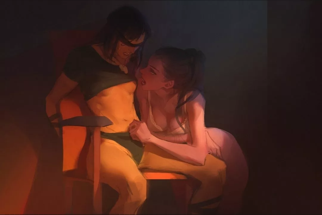 Pharah x Widowmaker - Bound, Blindfolded, and Being Teased (efferwescent) [Overwatch]