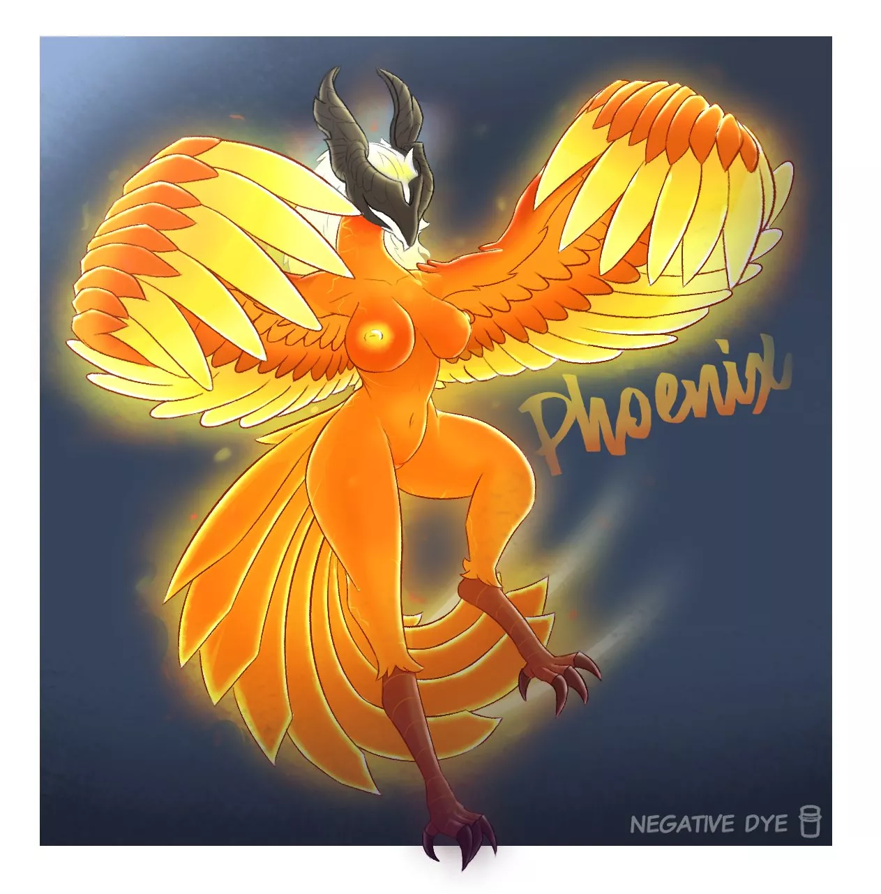 Phoenix looks a bit more humanoid than I remember [Negative Dye]