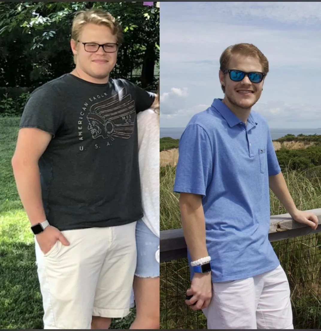 Photo on the left was taken three years ago, the right about 2 weeks ago. Never in my life have I ever been more determined to accomplish somethingâ€”about a 70 lb difference