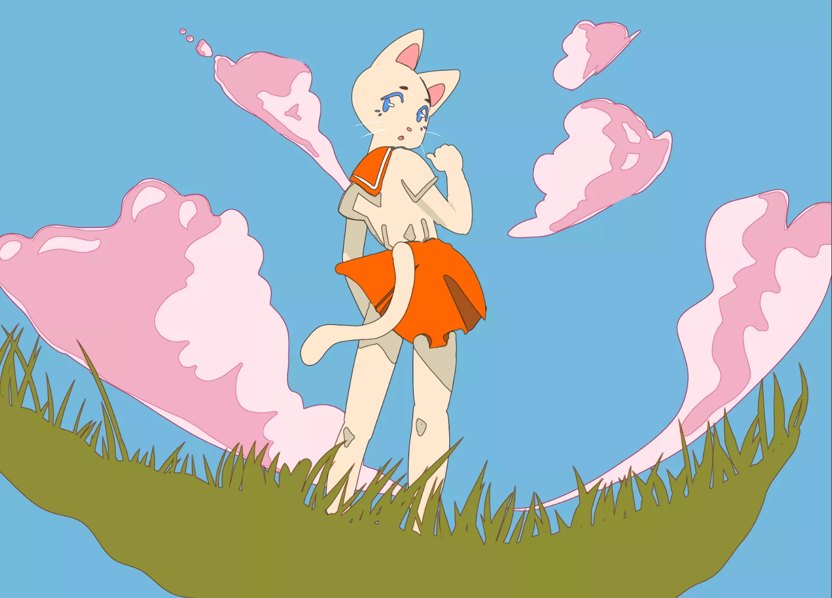 Pink clouds (Art by me)