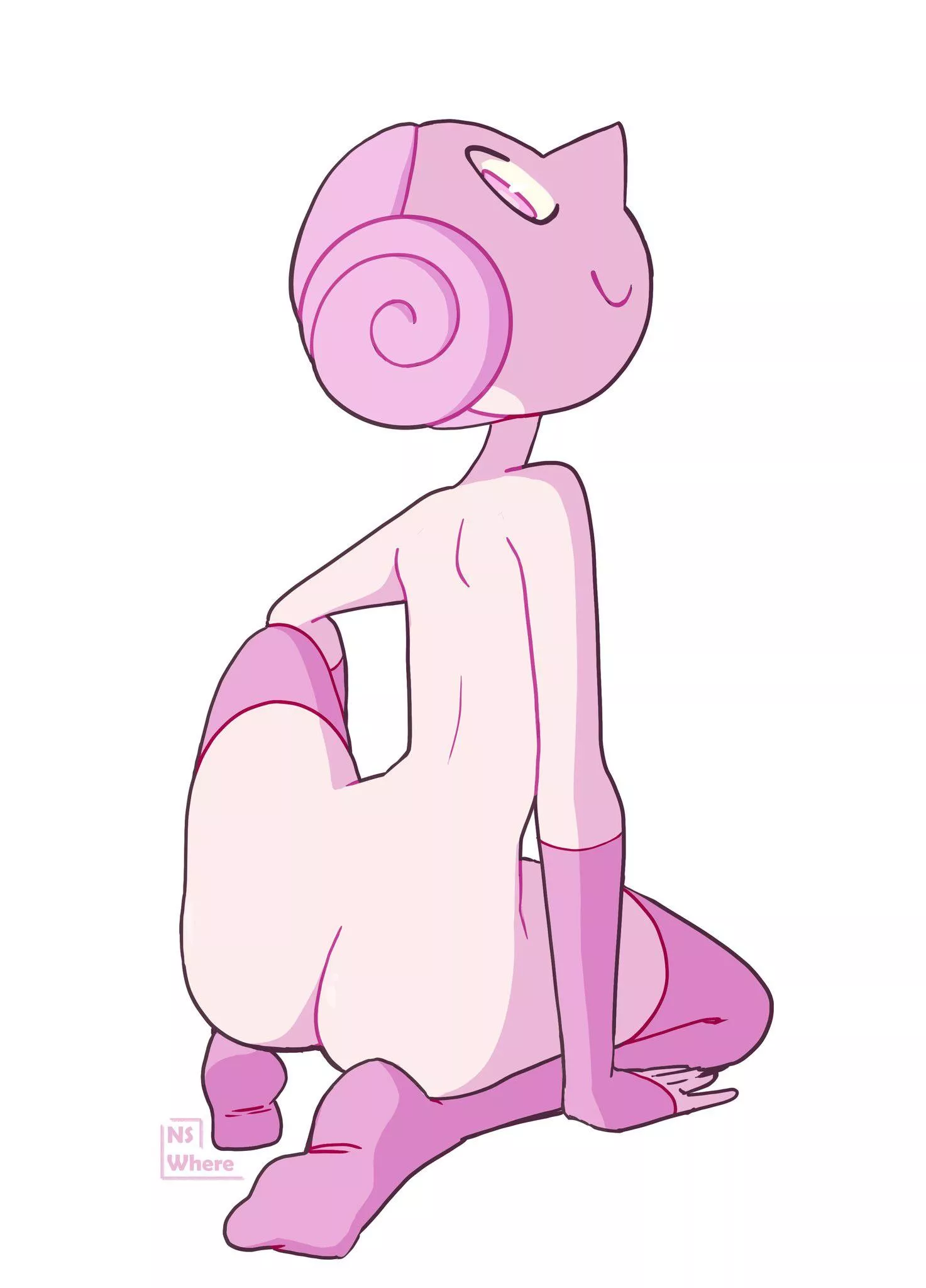 Pink Pearl in thigh highs and sleeves by NeverSayWhere