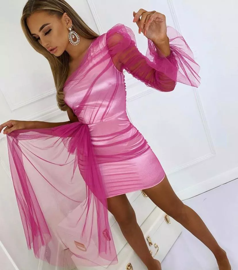 Pink. Satin. Tight. Perfect.