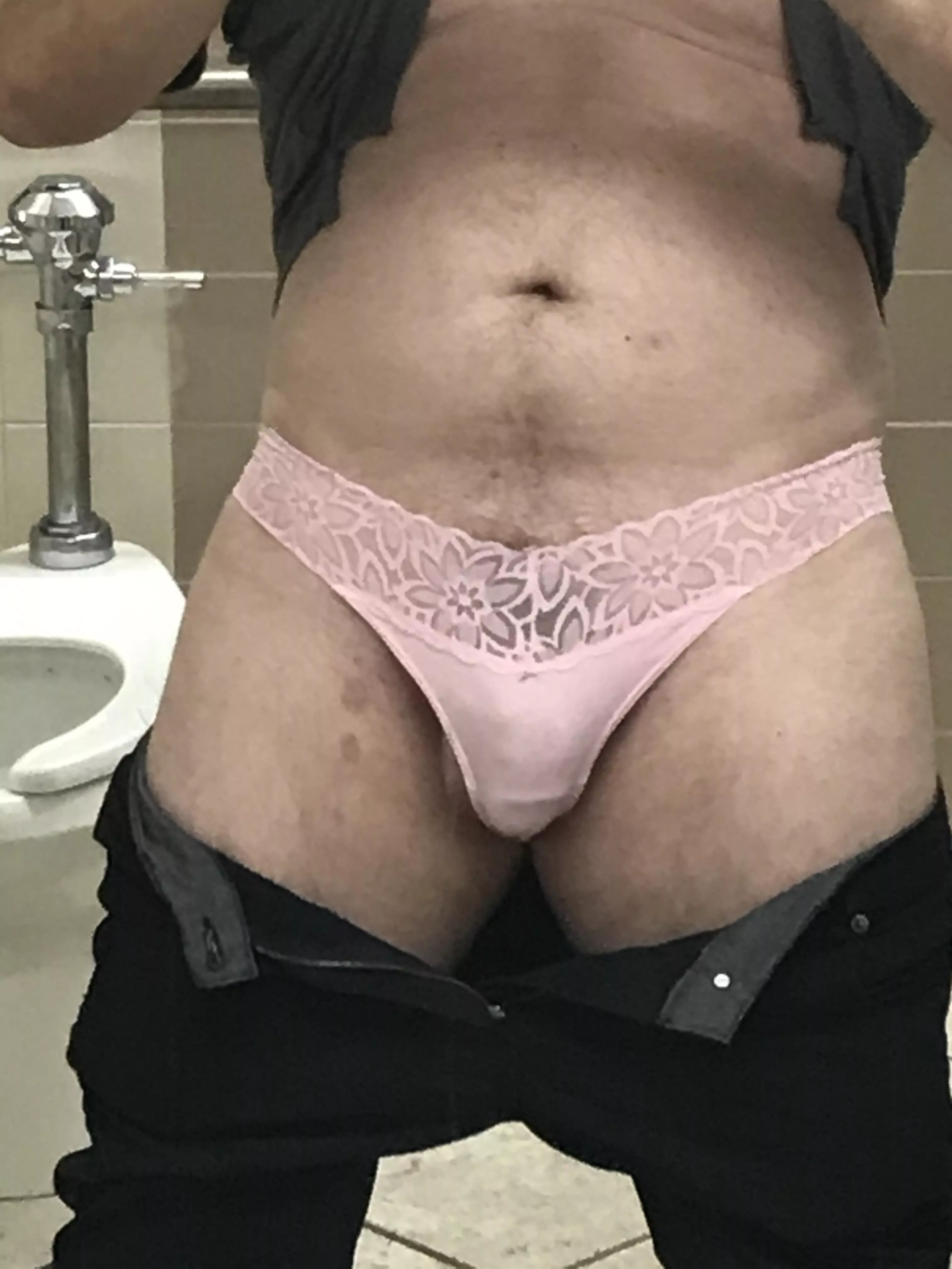 Pink thong