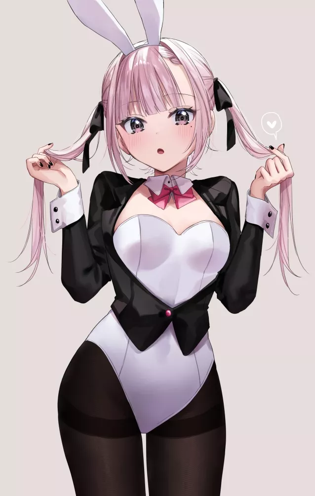 Pink Twin Tail Bunny [Original]