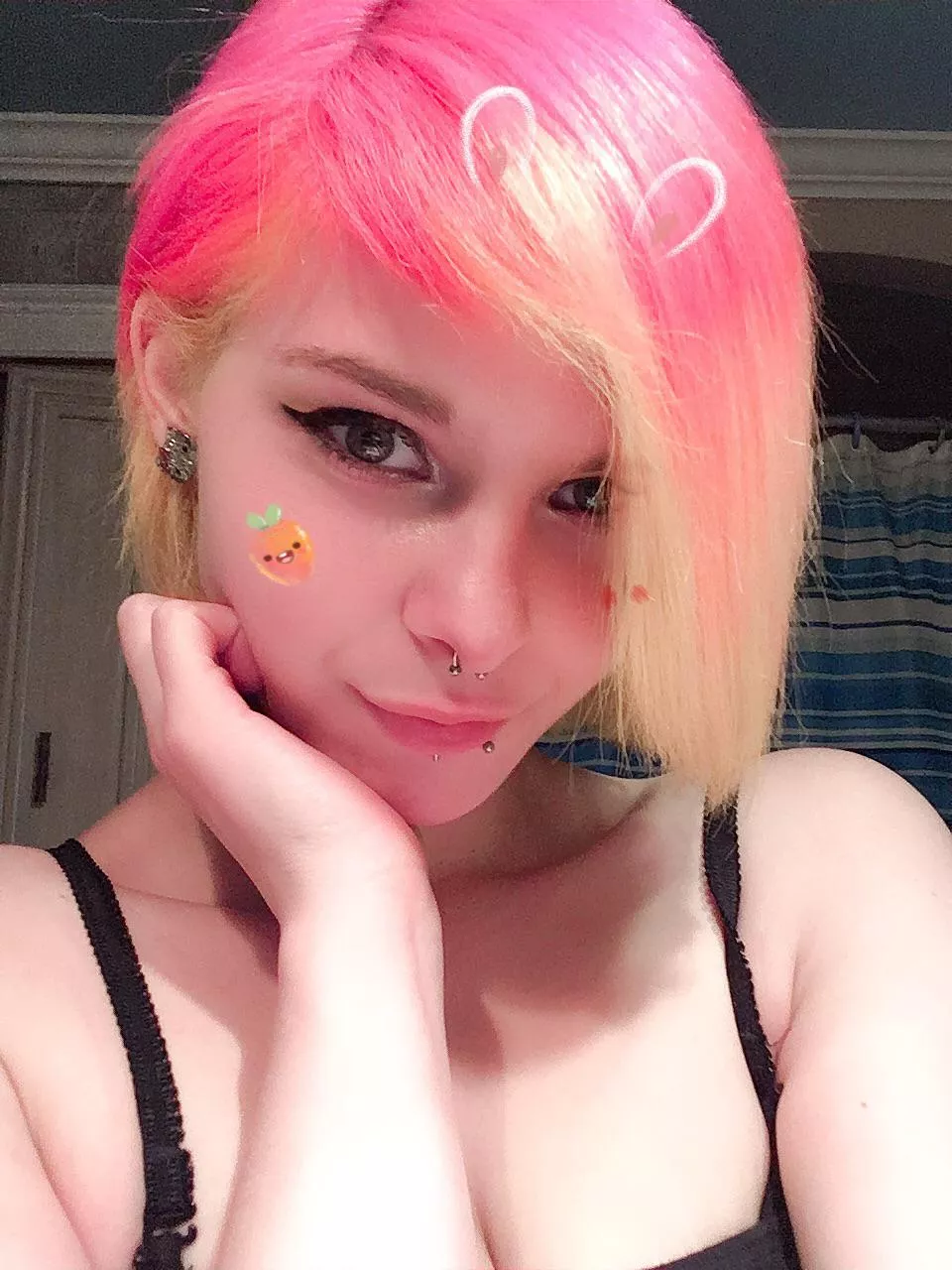 Pink & yellow hair !