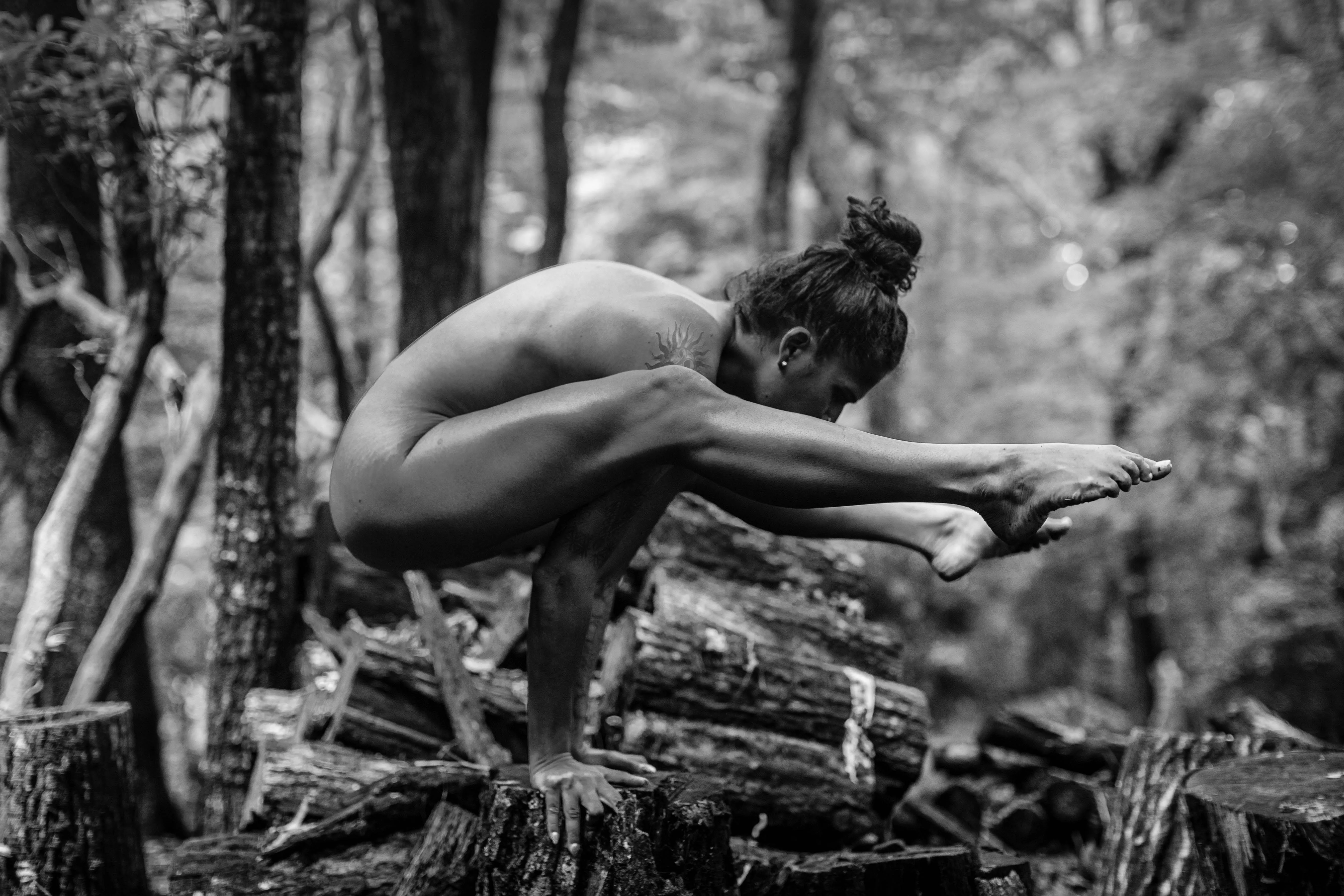 Playing naked in the woods. ðŸ¥°