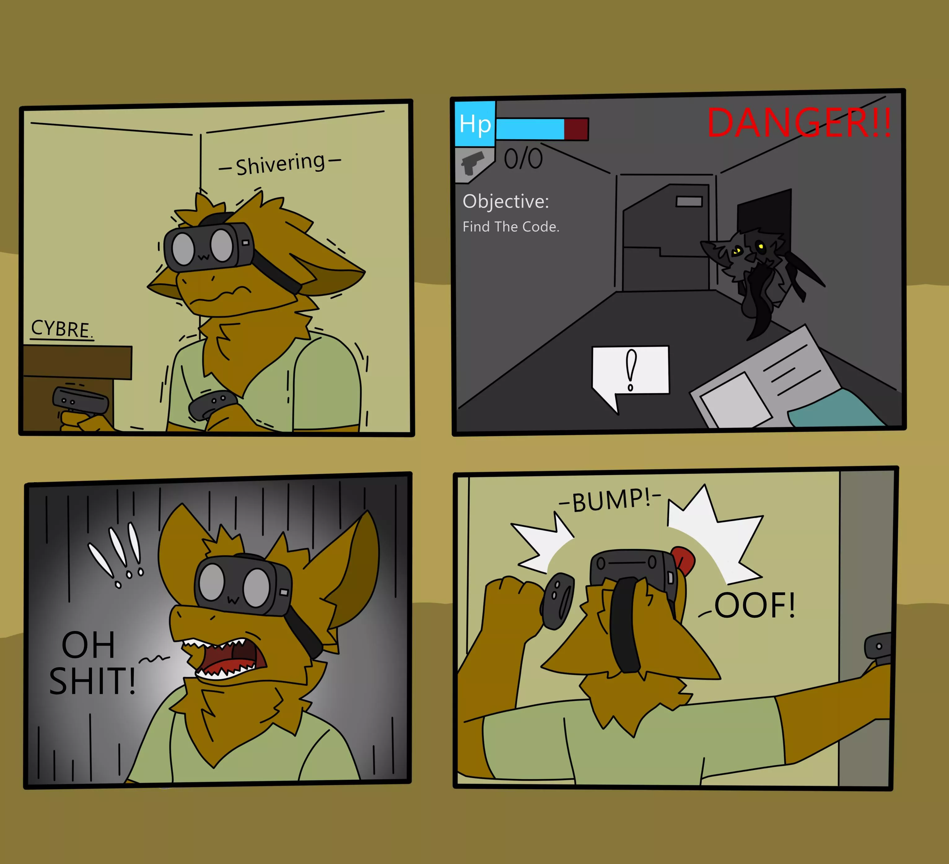 Playing VR be like. (Comic By Me)