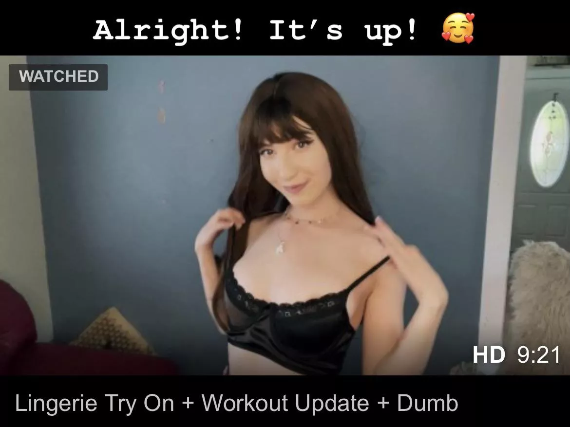 Popping on to say , I uploaded a new Pornhub video! Itâ€™s silly as usual of course ðŸ˜… link in comments