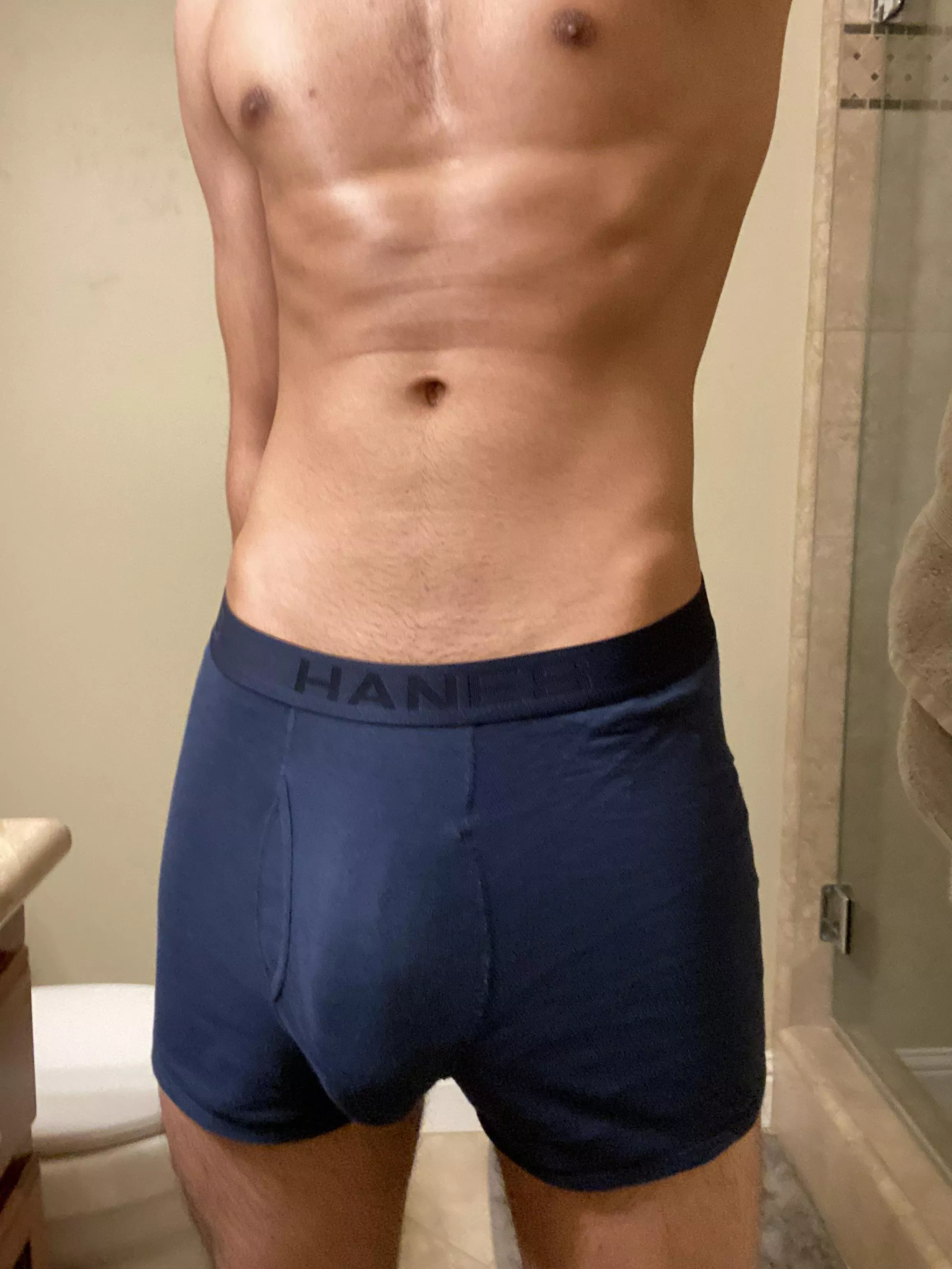 Post-gym bulge