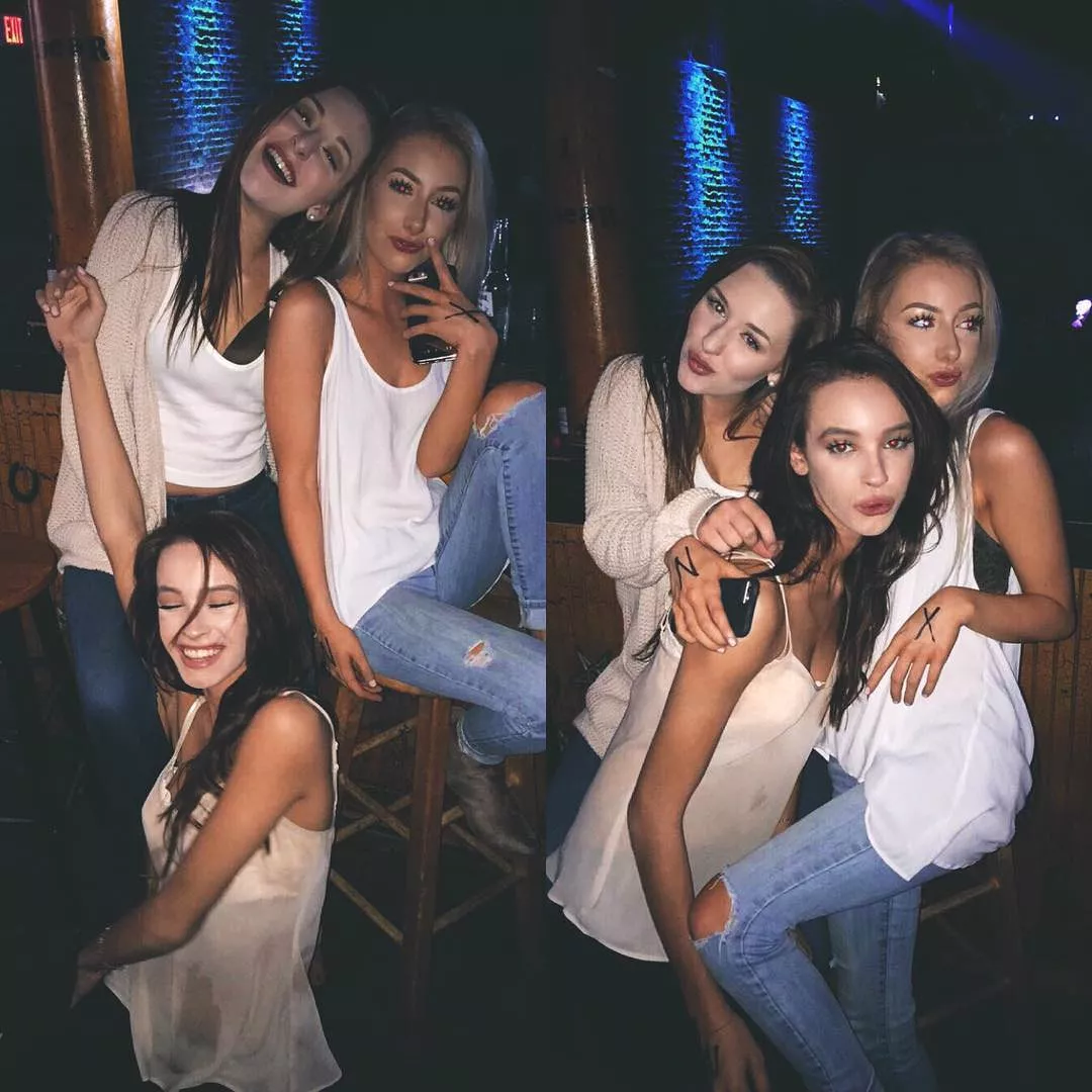 Pre-porn, at the bar with the girls