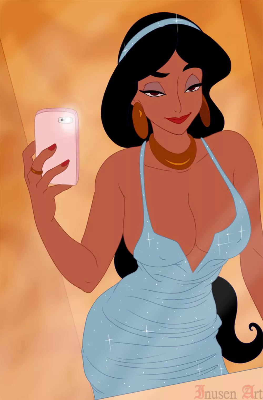 Princess Jasmine dressed to impress (Inusen) [Aladdin]