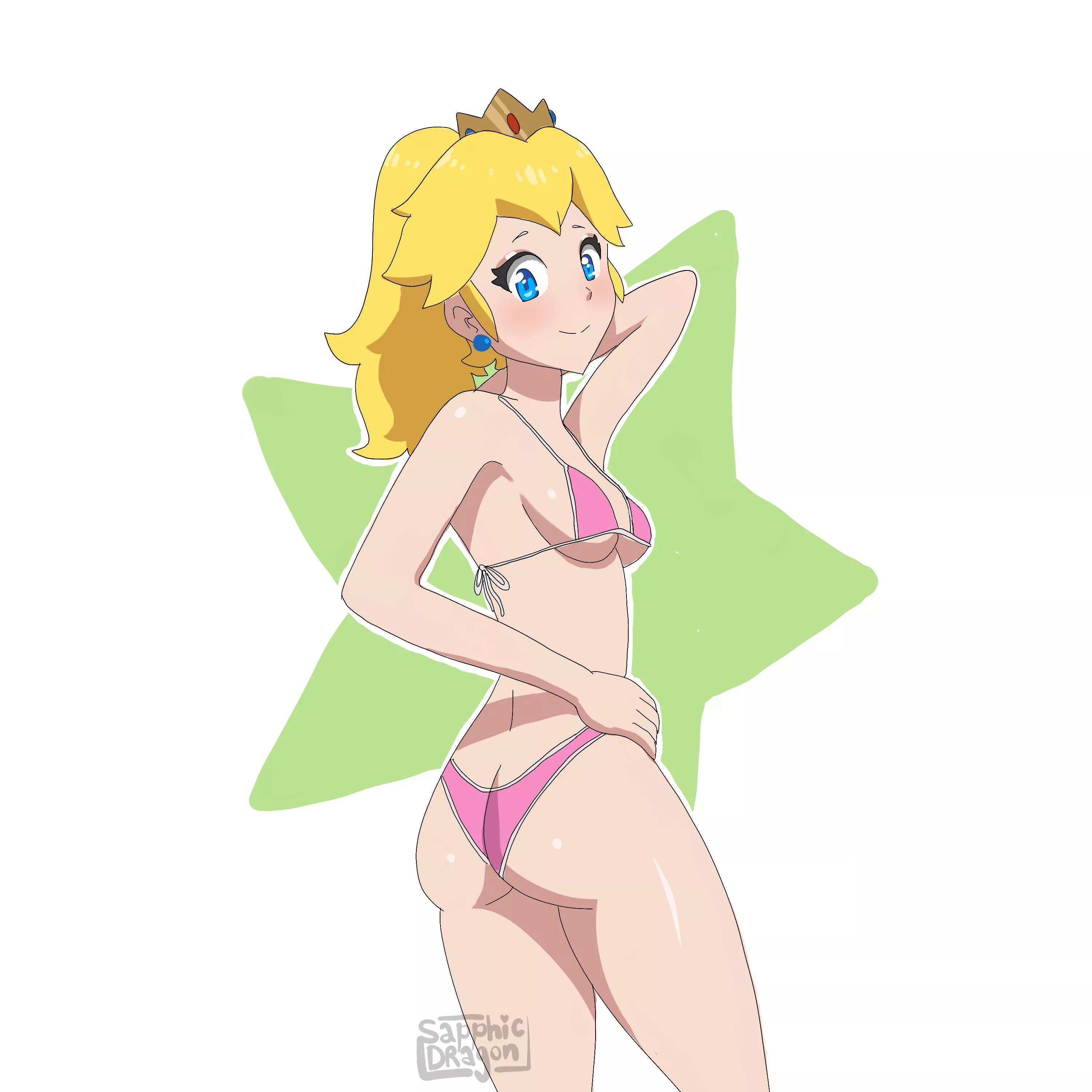 Princess Peach in a bikini [sapphic_dragon]