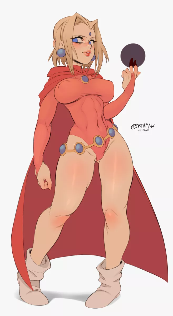 Princess Peach x Raven Fusion (ortamaw) [Super Mario x Detective Comics]