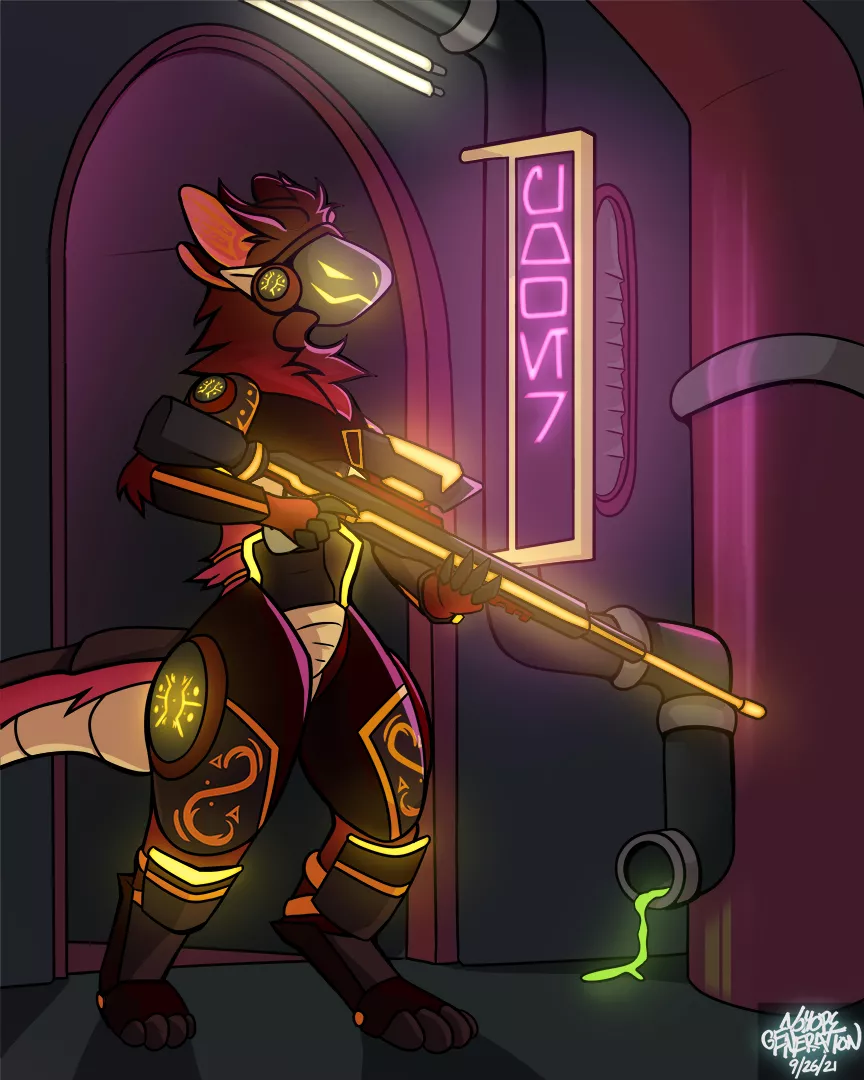 Protogen gun commission I did!