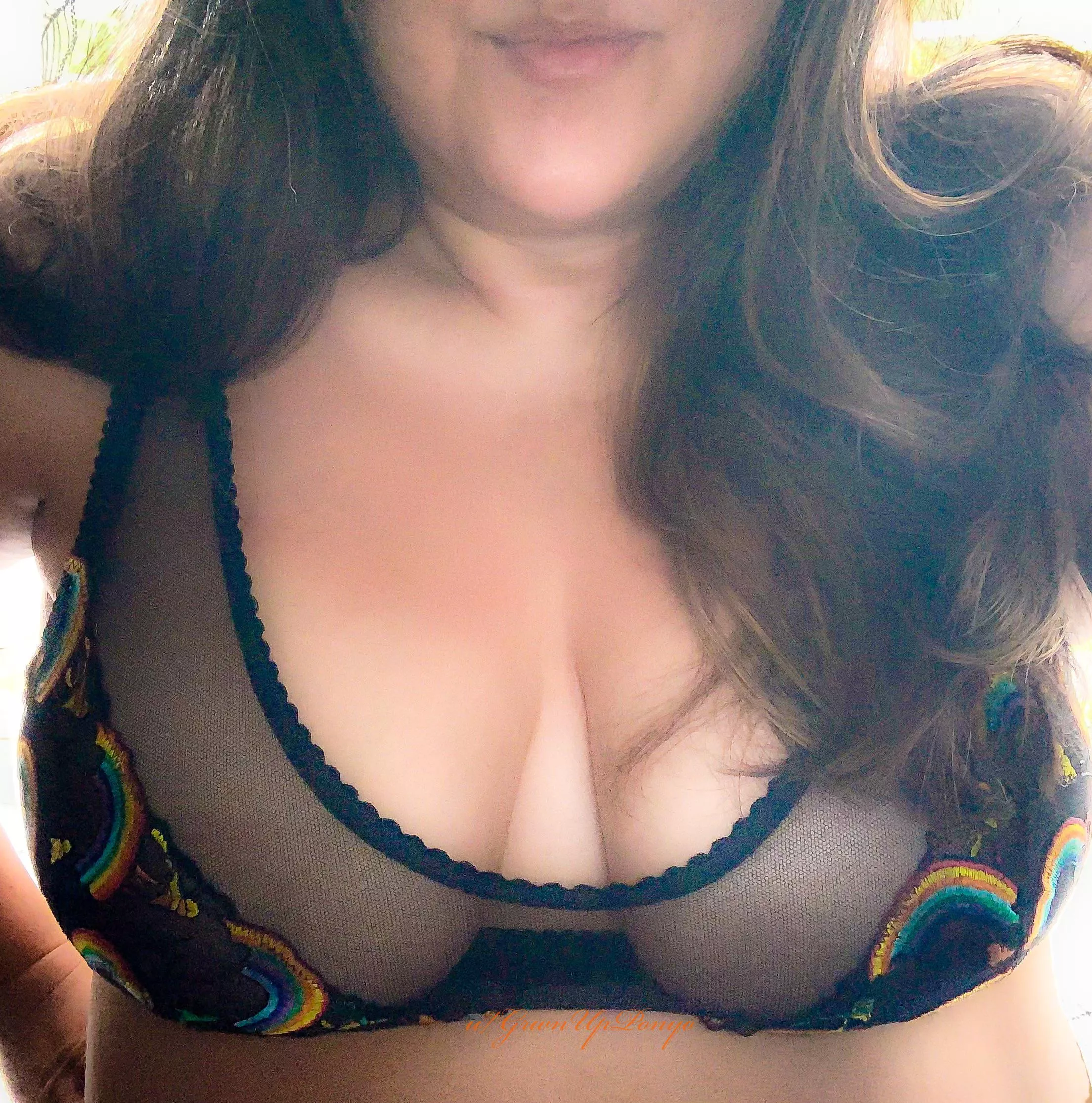 Proud of my new bralette 🌈 and ready for some fun this weekend 😏