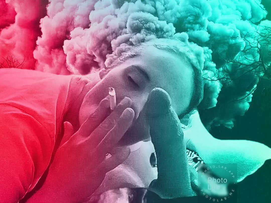 Psychedelic smoking bj. Oc