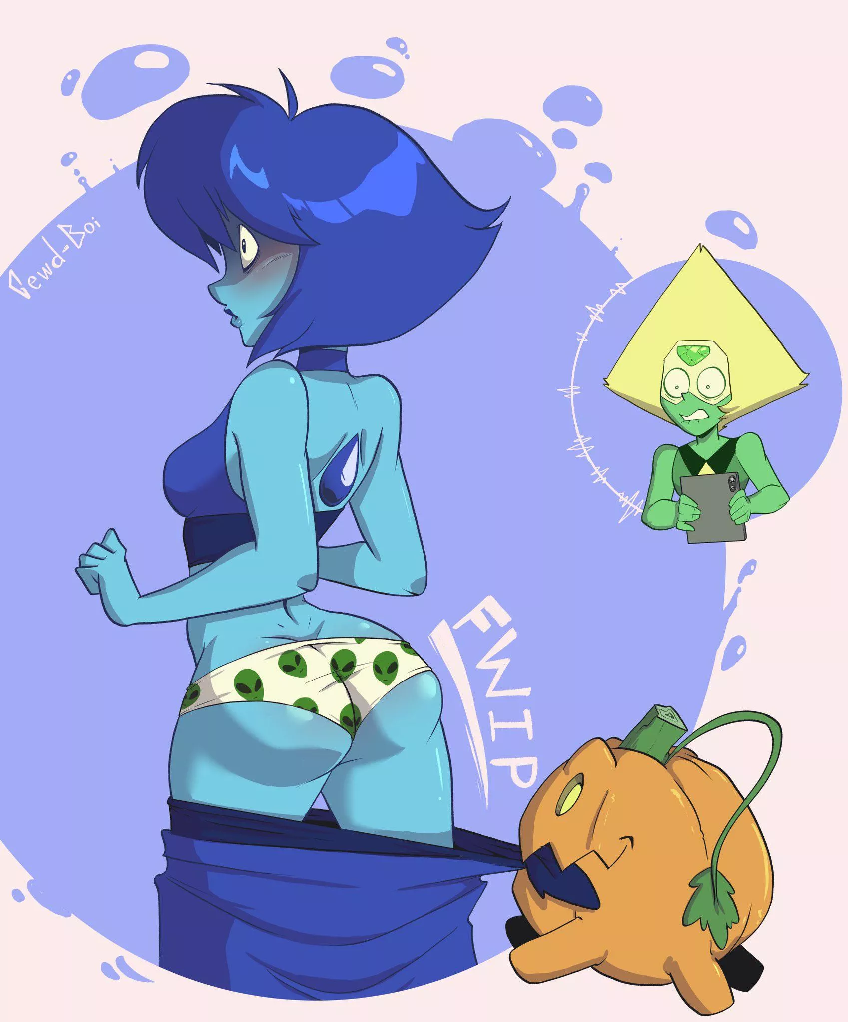 Pumpkin pantses Lapis (Art by GewdBoi)