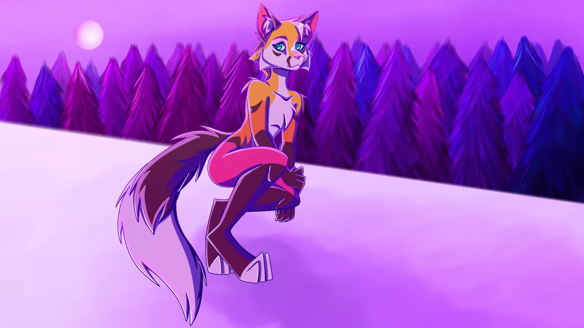 Purple Nighttime (Art by Me)