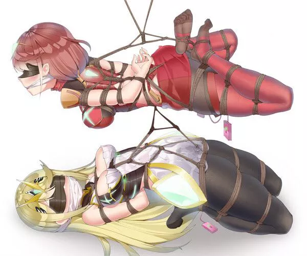 Pyra and Mythra in a bind