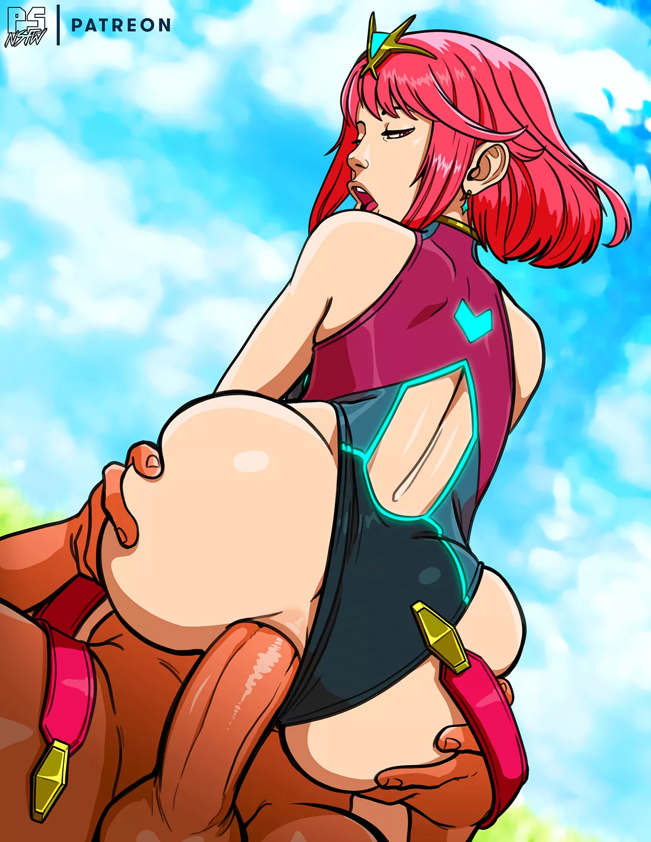 Pyra on top (PumpS_NSFW) [Xenoblade Chronicles]