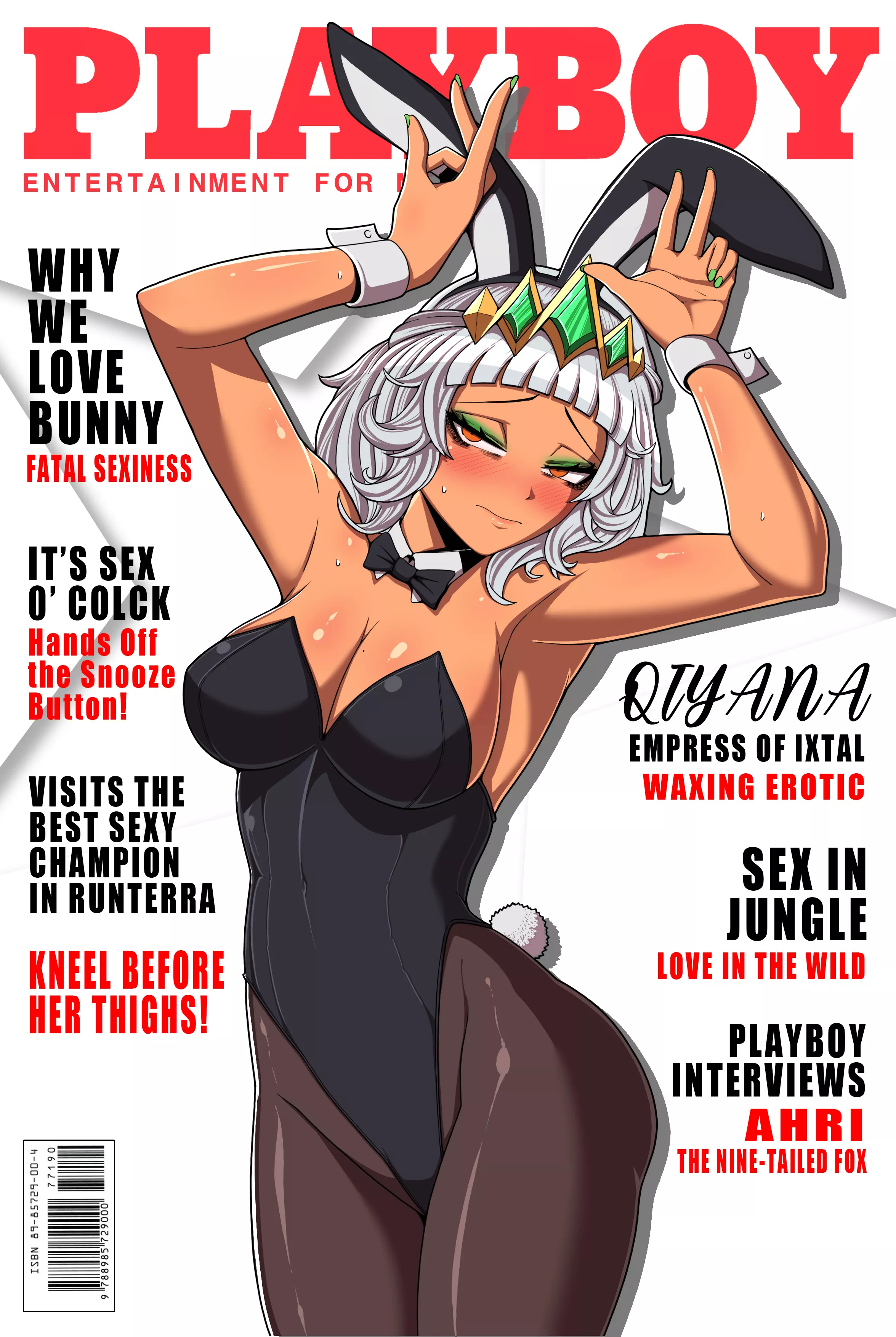 Qiyana Playboy cover (REDCUBE)