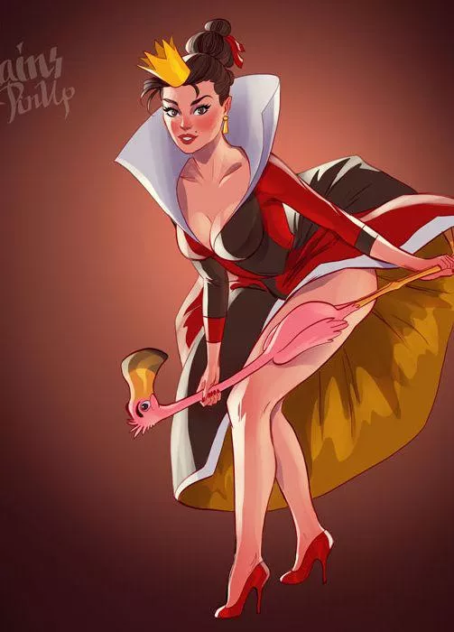 Queen of Hearts Pin-Up (Tarusov) [Alice in Wonderland]