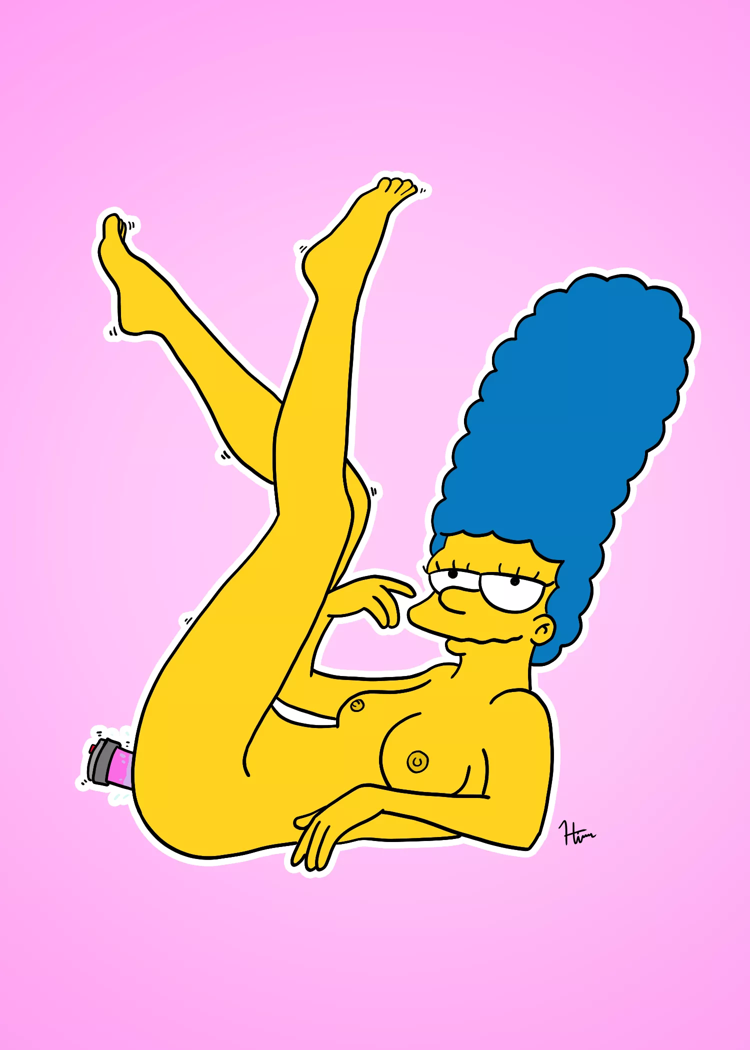 Quivering Marge (HimerosDraws) [The Simpsons]