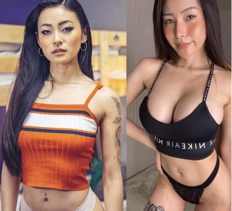 Rae Lil Black - before/after