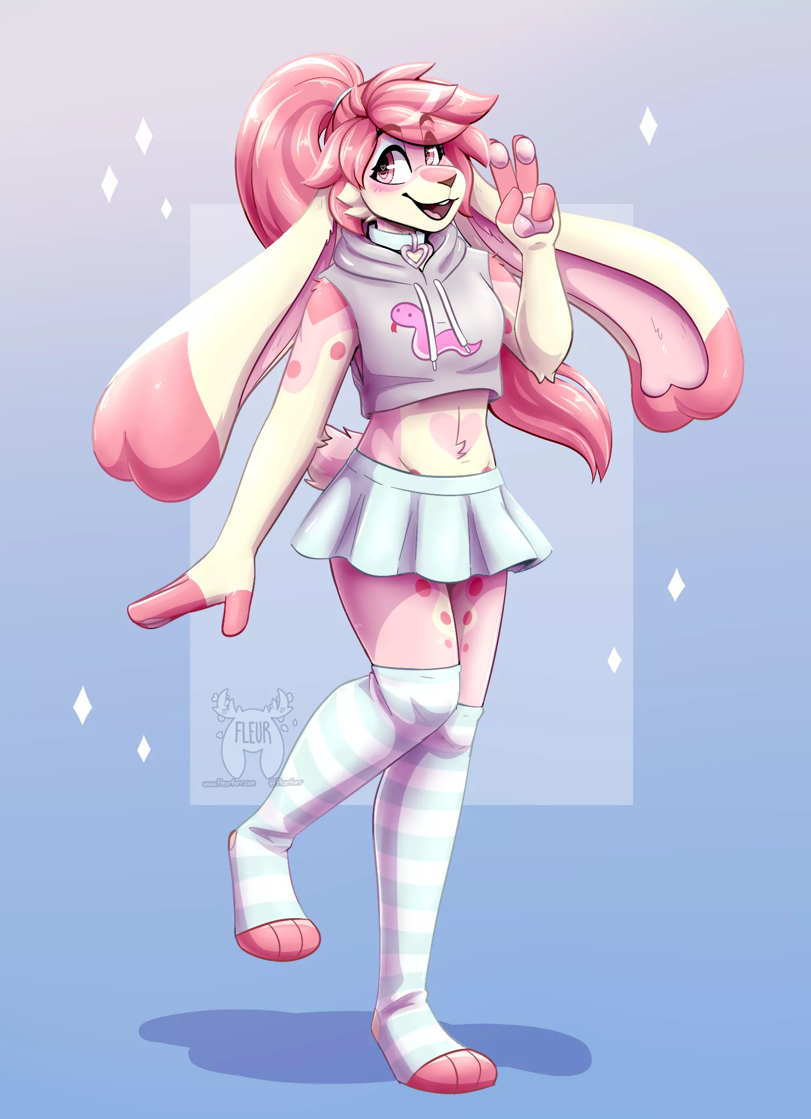 Raena Rabbit (Art by me: @Fleurfurr on twitter)