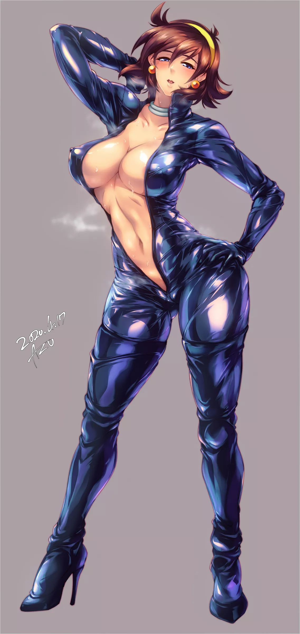 Rain Mikamura Open Bodysuit (Azu) [Gundam]