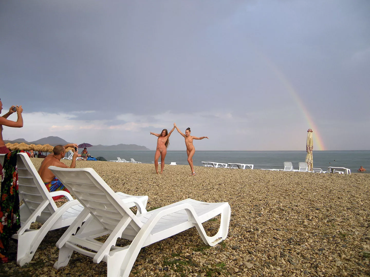 Rainbow dance at Koktebel, Crimea