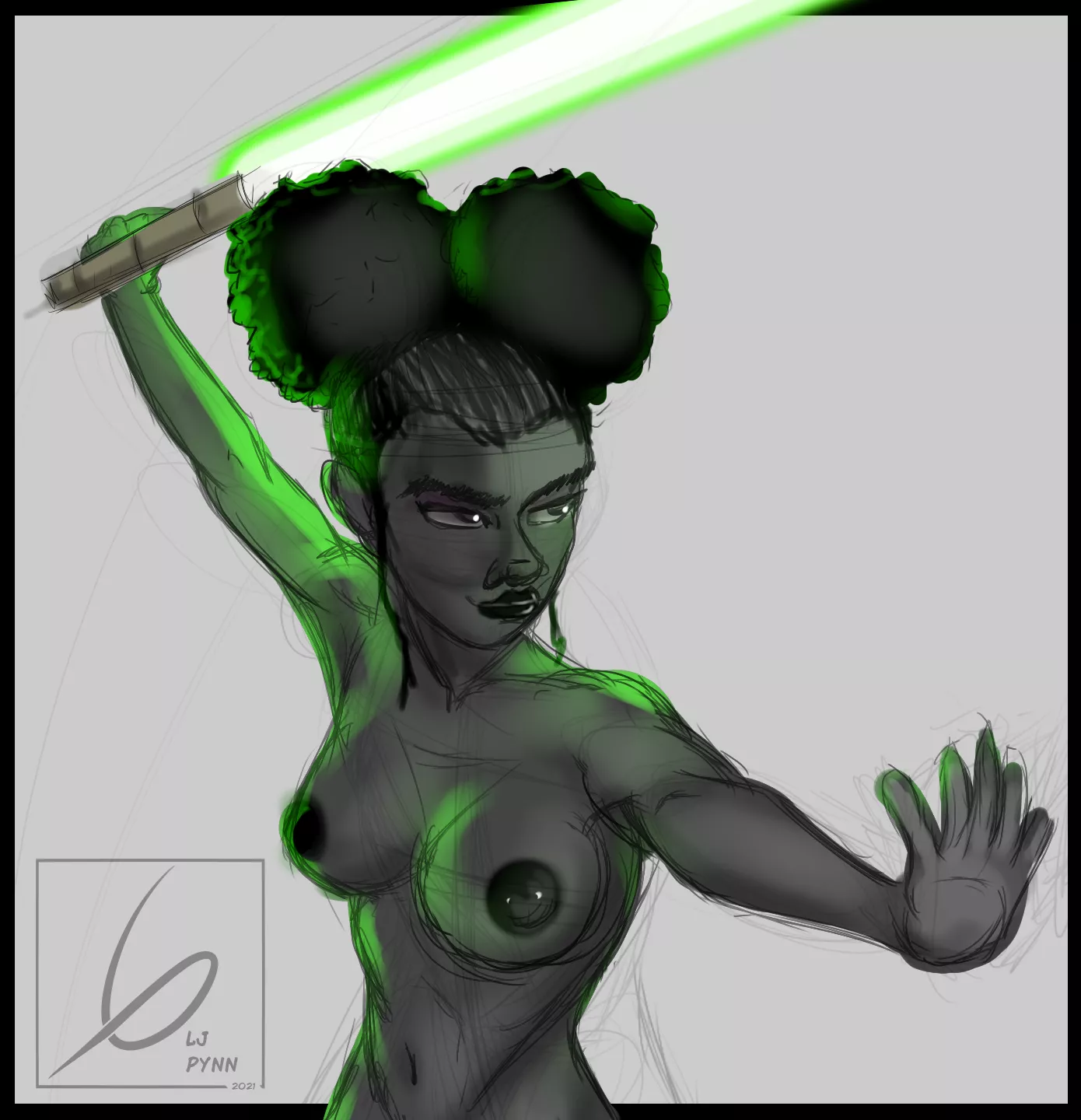 Random Jedi OC Sketch [@Lj_Pynn]