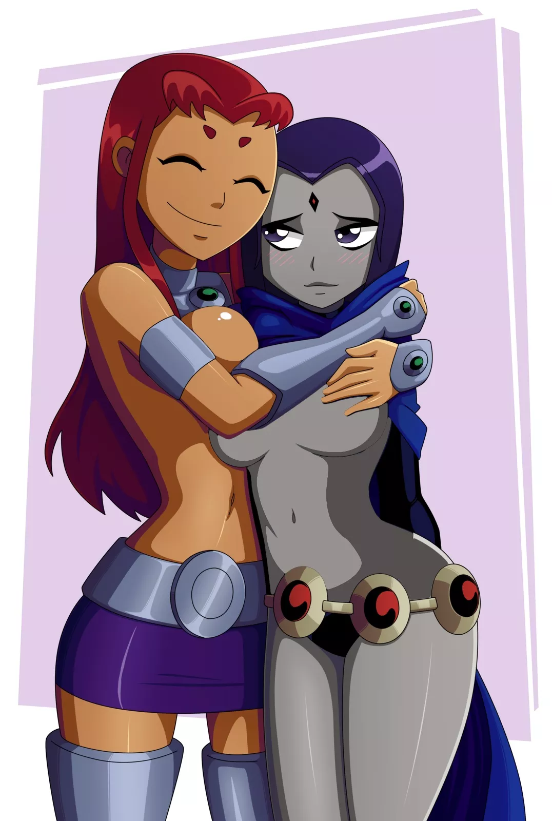 Raven and Starfire (Ravenravenraven) [Teen Titans]