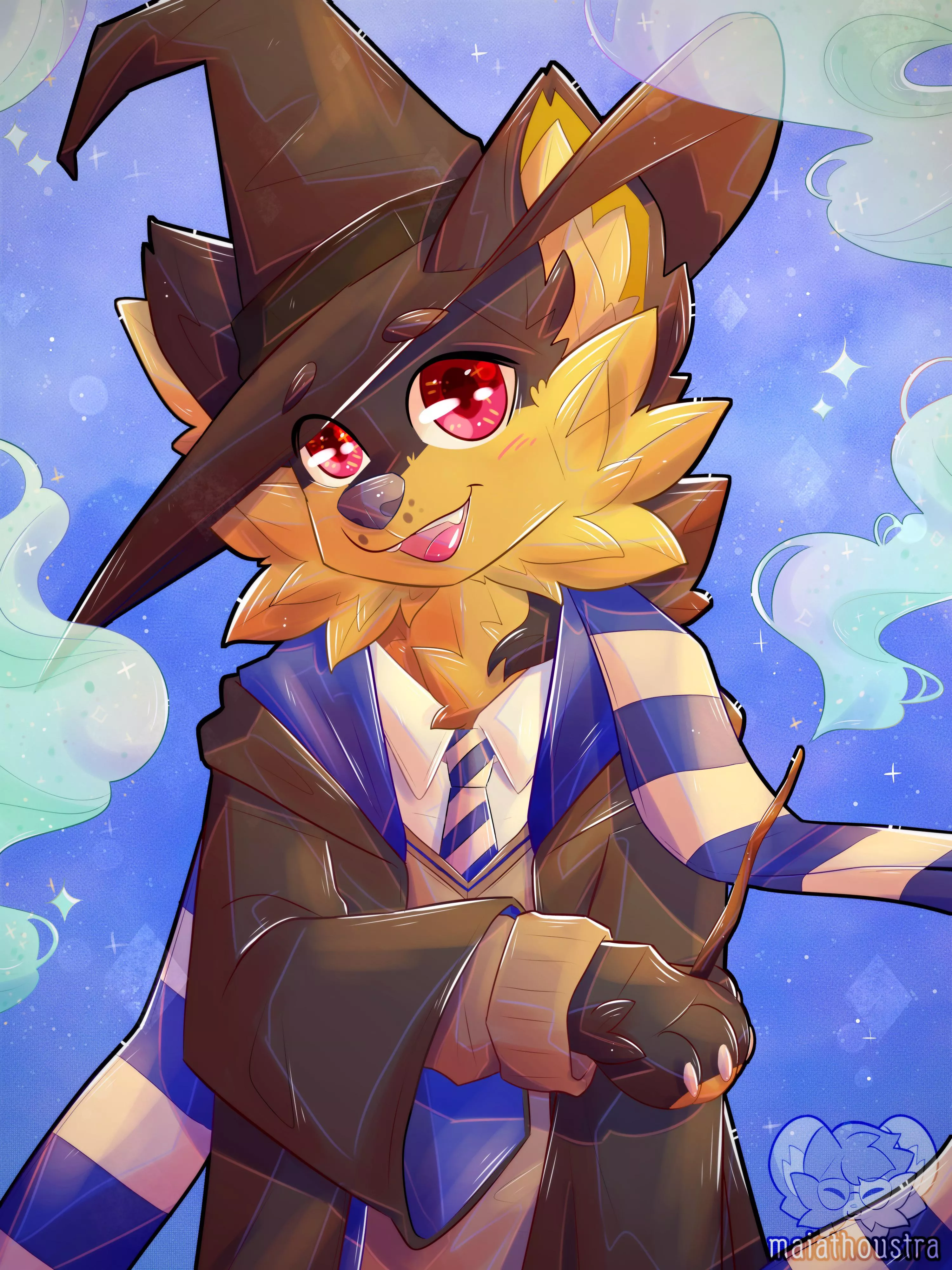 Ravenclaw boy ~ comm for Furkenny, art by me @maiathoustra