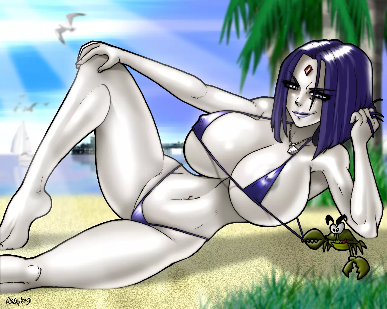 Raven's Beach Babe Reign (CerberusLives)