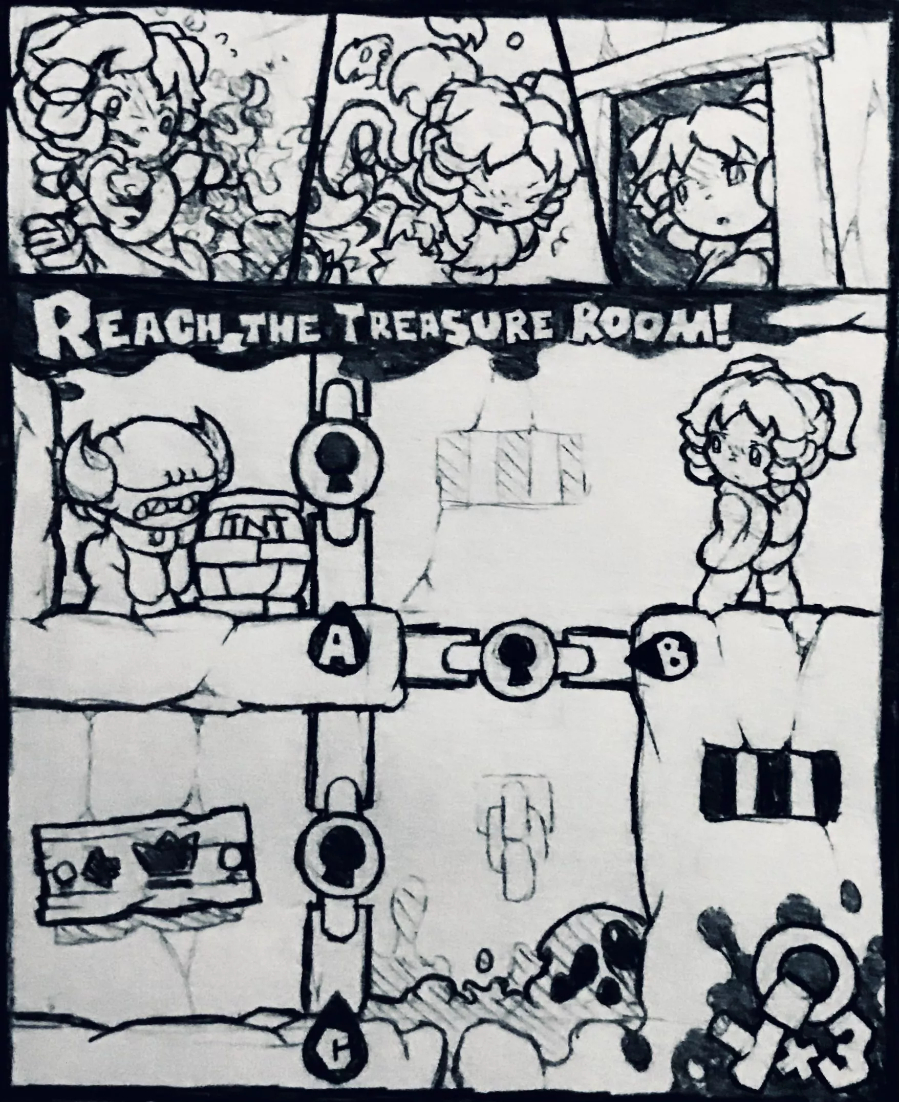 Reach the Treasure Room! (Bethpost/Reddit comment game)