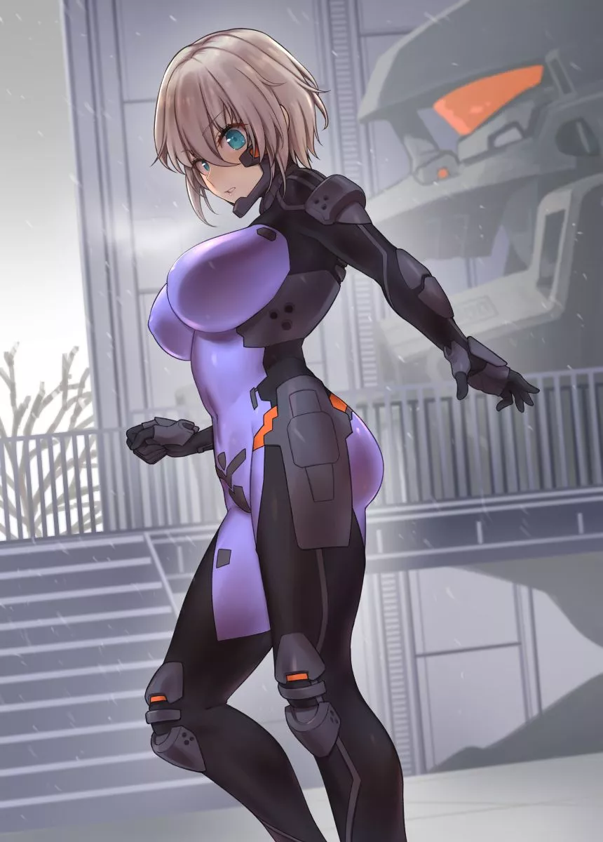 Readying For A Combat Mission Last Goodbye's (Makishima Azusa) [Muvluv]