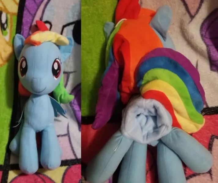 Recently commissioned NSFW fuckable my little pony mlp mare Rainbow Dash with one very large SPH for fleshlights