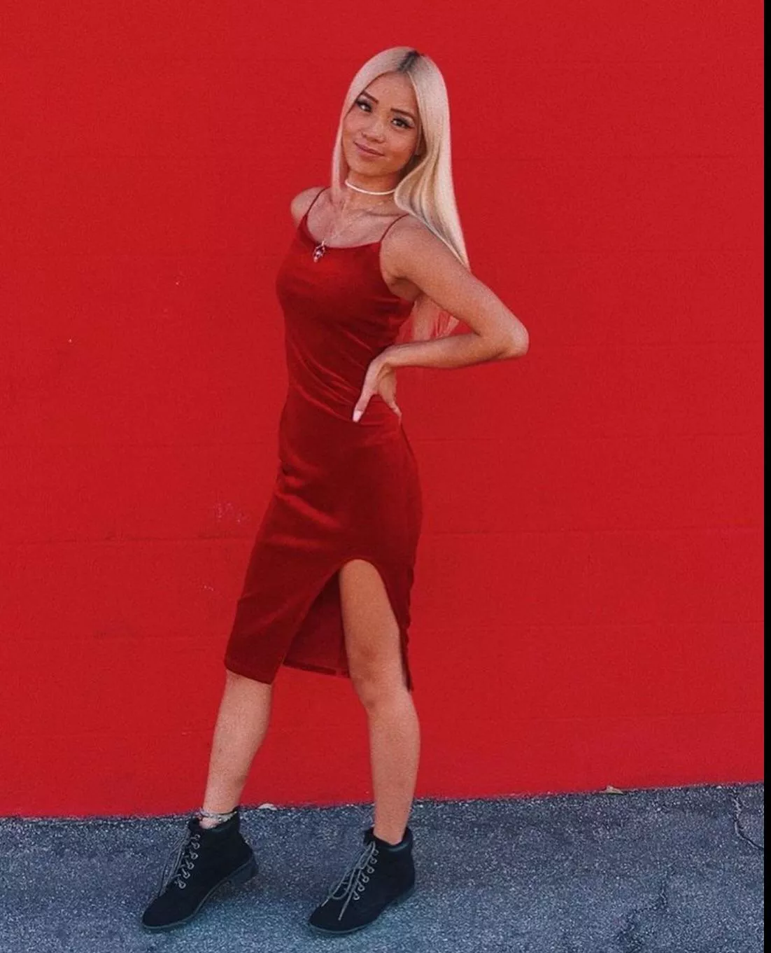 Red dress