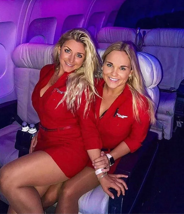 Red hot flight attendants