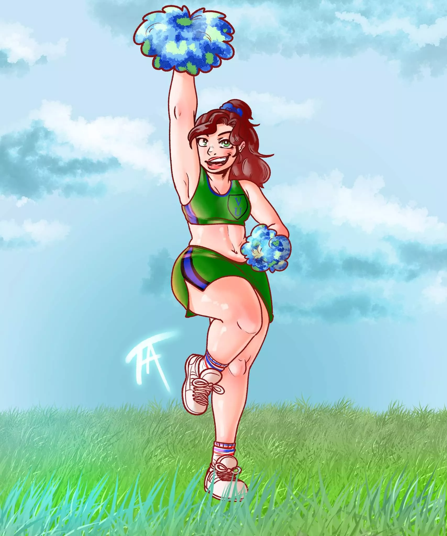 Redhead Cheerleader (FrozenArtifice) [Original]