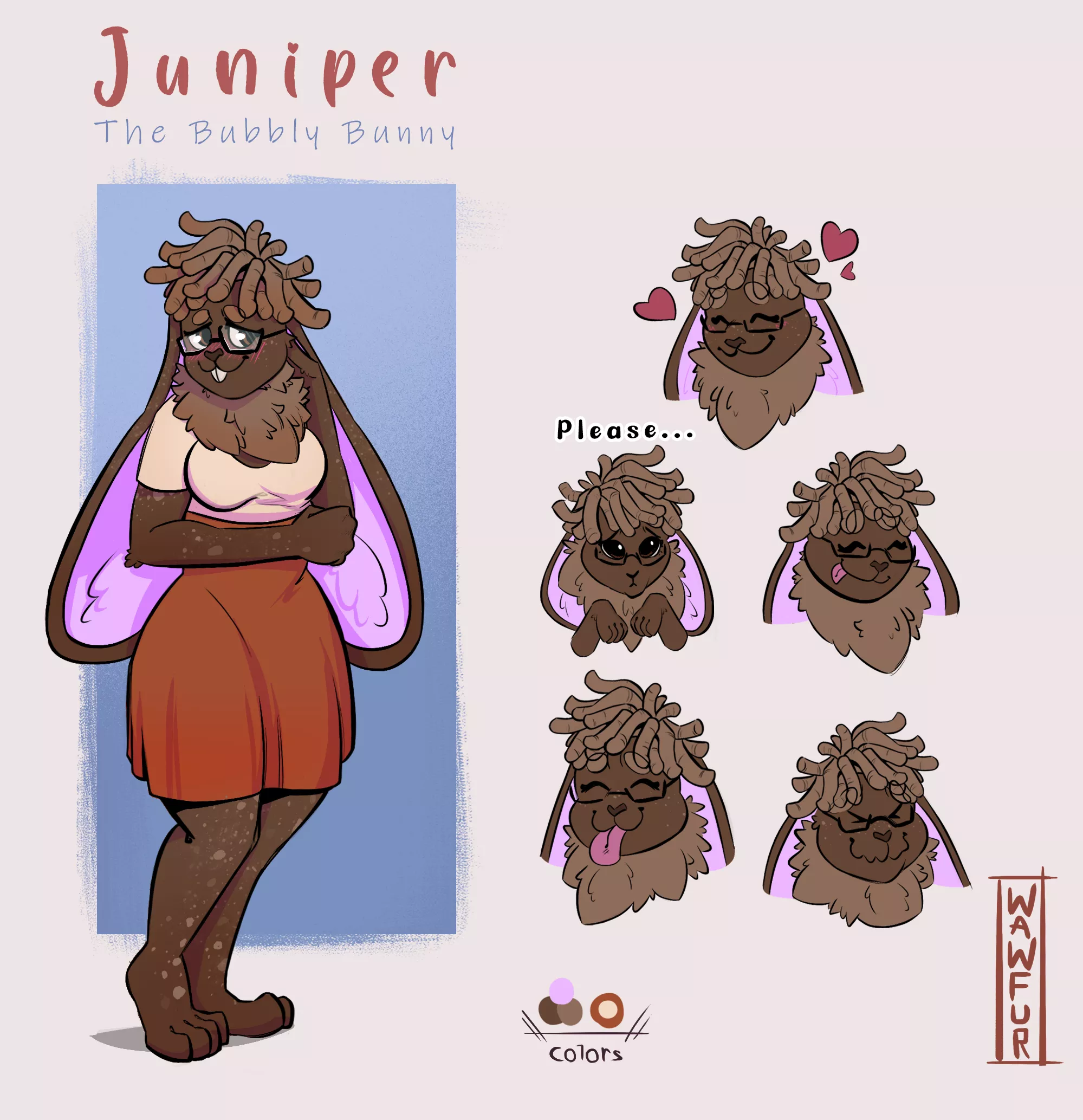 Ref sheet of my fursona Juniper by u/Wes_Pines 🤗